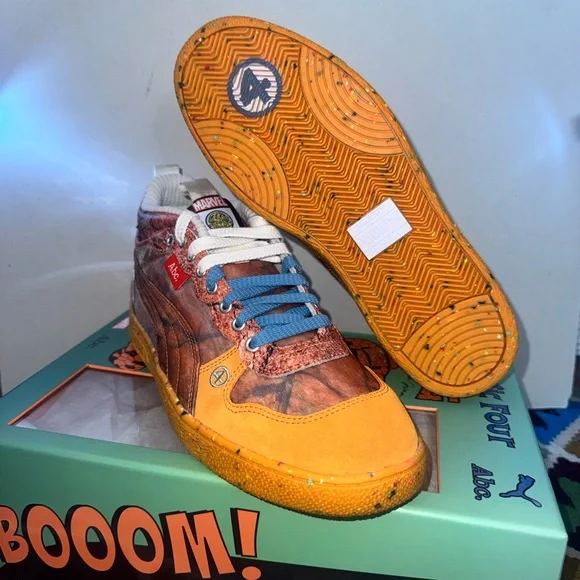 Advisory Board Crystals Fantastic Four The Thing Puma Marvel Orange Sneakers - Picture 1 of 16
